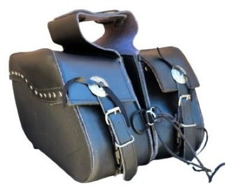 Medium Sized Classic Studded Saddle Bag