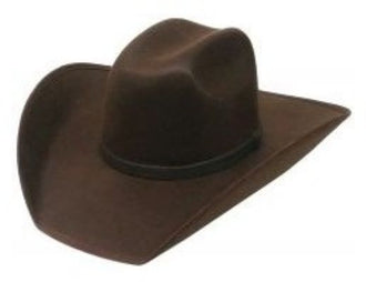 Felt-Feel Western Hat LK-1289 Chocolate Brown