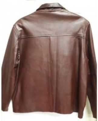 Men Casual Organza Leather Jacket