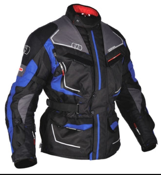 Men's Oslo Long Jacket Black Grey Blue