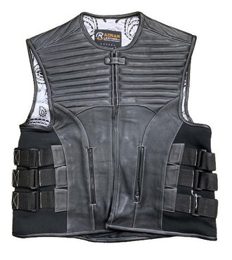 Men's Leather Adjustable Vest