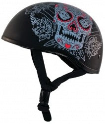 Retro Old School Muerte Half Helmet