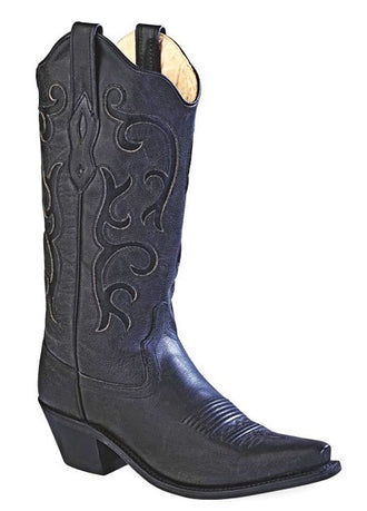 Old West Ladies Black Fashion Wear Boot LF1579