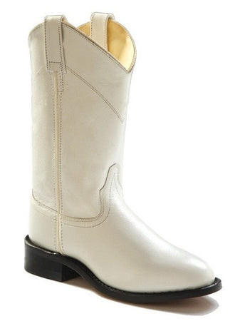 Old West SRL4021 Womens White Roper Boots