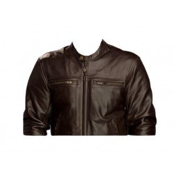 OLYMPIA - BISHOP Leather Jacket - Brown