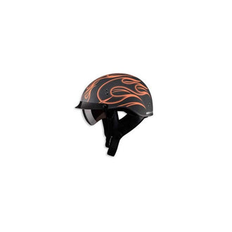 Orange Flame GM65 Half Helmet- Fully Dressed