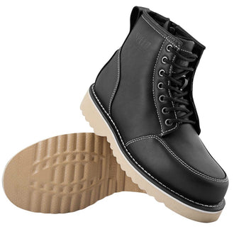 OVERHAUL™ LEATHER BOOTS BLACK or BROWN - by Speed & Strength