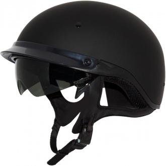 Zox Roadster DDV Matte Black Half Helmet