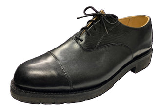 Canada West Men's Black Leather Lace-Up Service Shoe 220