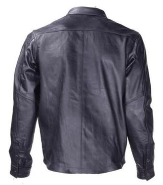 SNAP FRONT LEATHER SHIRT 908 Substandard