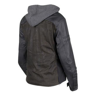 STREET SAVVY™ Leather /Canvas Jacket BLACK