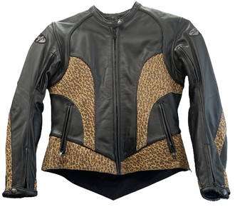 Trixie Leather Jacket LEOPARD PRINT Joe Rocket